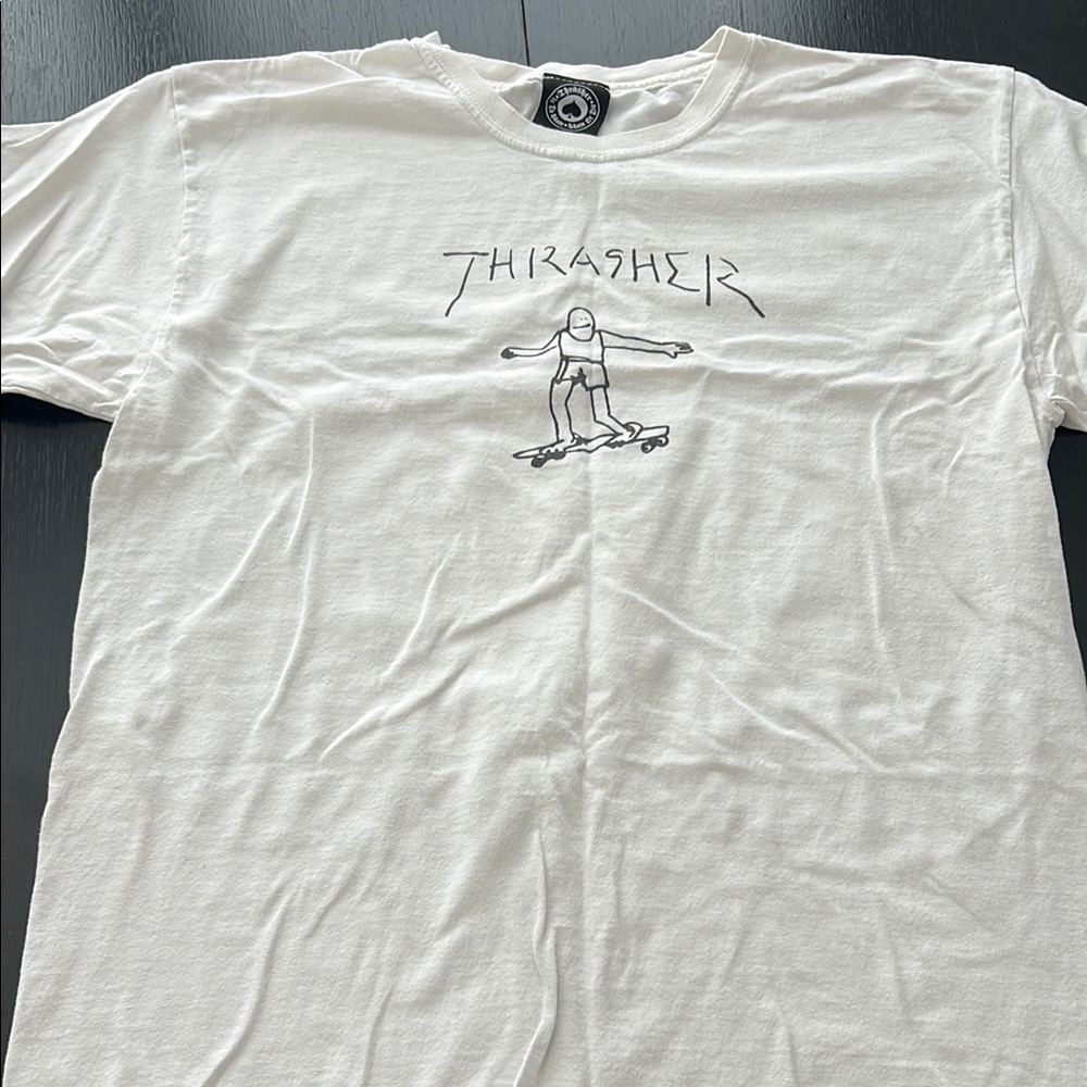 Thrasher White Graphic Men's Shirt